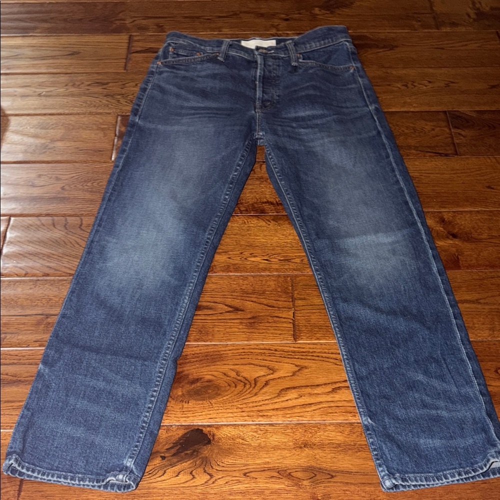 MOTHER Women's Blue Ankle Jeans